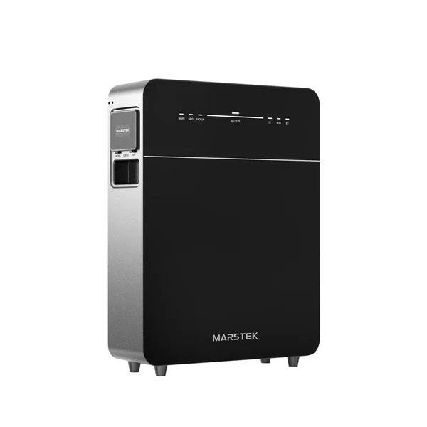 Marstek Venus E Gen 3.0 Speicher frontal, schwarzes Gehäuse mit Statusanzeigen
